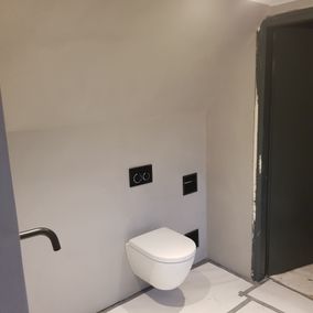 Stucwerk toilet